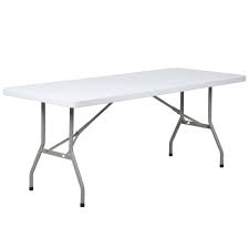 White Plastic Folding Table - Rectangular
Tressle
24" x 72"
6 - 8 Seater