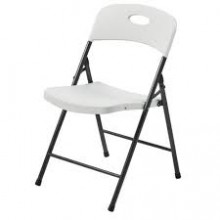 White Plastic Folding Chair