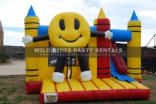 Smiley Face  Inflatable Bouncer