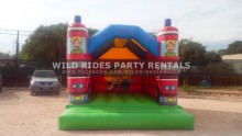 Big Red Fire Truck Bounce-a-bout (Enclosed)